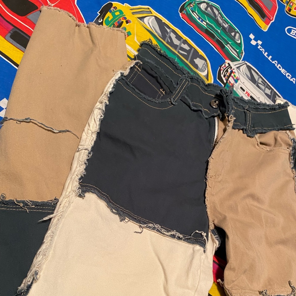 Patch work pants